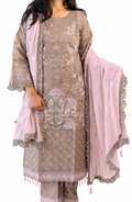 Mariya Gulabi Kali Heavy Suit-Taupe Brown